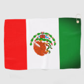 Mexiko Flag Golf Tower Golfhandtuch (Horizontal)