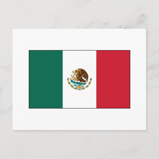 Mexiko FLAG International Postkarte (Vorderseite)
