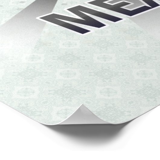 Mexiko Flag Karte 2.0 Poster (Ecke)