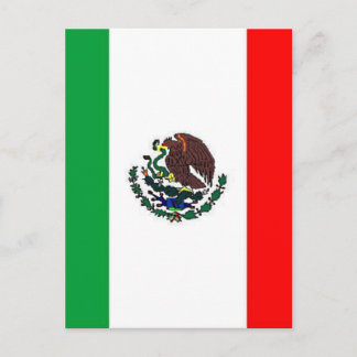 MEXIKO FLAG - NATIONALE MEXIKANISCHE FLAGE POSTKARTE