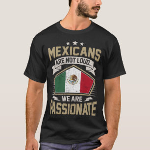 Mexiko Flag Passionierte Mexikaner Mädchen und Fra T-Shirt