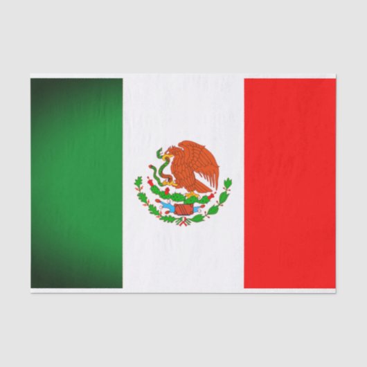 Mexiko Flag Tissue Gift Paper Seidenpapier (Vorderseite)
