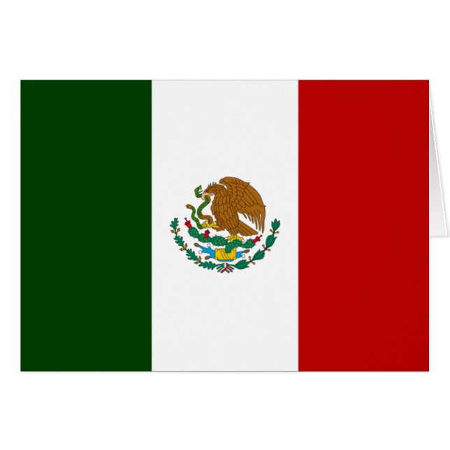 Mexiko-Flagge (Vorderseite (Horizontal))