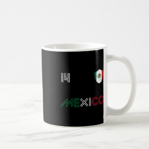 Mexiko-Flagge 14 Mexikanischer Fußballfan Männer F Kaffeetasse