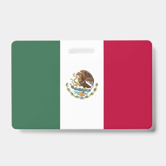 Mexiko-Flagge Ausweis (Vorderseite)