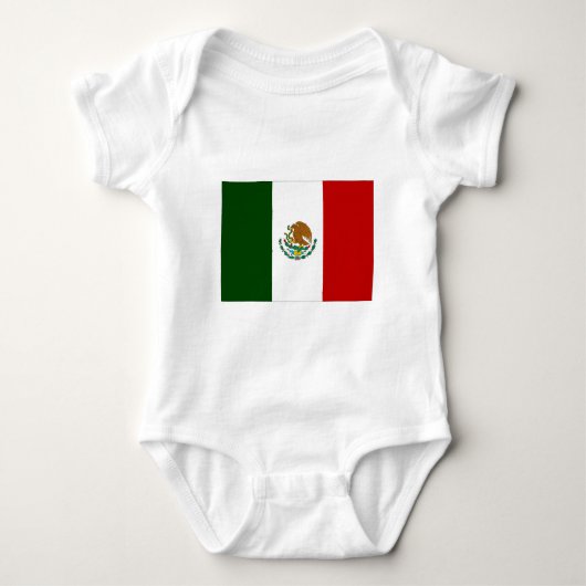Mexiko-Flagge Baby Strampler (Vorderseite)