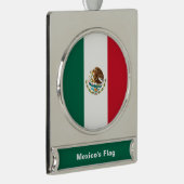 Mexiko-Flagge, Bandera de Mexikos Banner-Ornament Silber (Rechts)