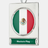 Mexiko-Flagge, Bandera de Mexikos Banner-Ornament Silber (Links)