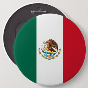 Mexiko-Flagge, Bandera de Mexikos Button