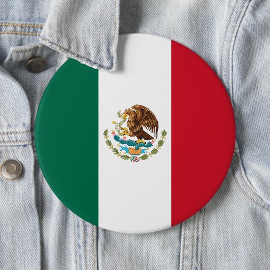 Mexiko-Flagge, Bandera de Mexikos Button (Beispiel)