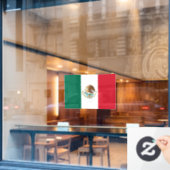 Mexiko-Flagge, Bandera de Mexikos Fensteraufkleber (Café-Fenster)