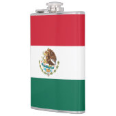 Mexiko-Flagge, Bandera de Mexikos Flachmann (Links)