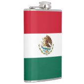 Mexiko-Flagge, Bandera de Mexikos Flachmann (Rechts)