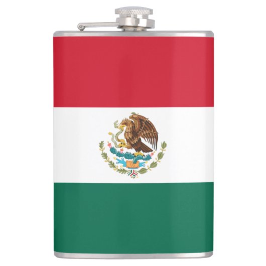 Mexiko-Flagge, Bandera de Mexikos Flachmann (Vorderseite)