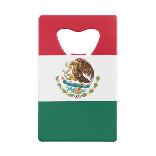 Mexiko-Flagge, Bandera de Mexikos Geldbeutel Flaschenöffner (Rückseite)