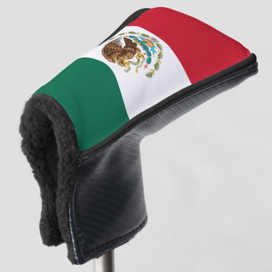 Mexiko-Flagge, Bandera de Mexikos Golf Headcover (3/4 Vorderseite)