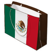 Mexiko-Flagge, Bandera de Mexikos Große Geschenktüte (Rückseite Schrägansicht)