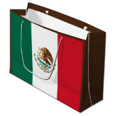 Mexiko-Flagge, Bandera de Mexikos Große Geschenktüte (Vorderseite Schrägansicht)