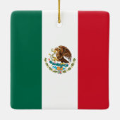 Mexiko-Flagge, Bandera de Mexikos Keramikornament (Rückseite)