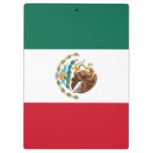 Mexiko-Flagge, Bandera de Mexikos Klemmbrett (Rückseite)