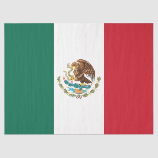 Mexiko-Flagge, Bandera de Mexikos Seidenpapier (Vorderseite)