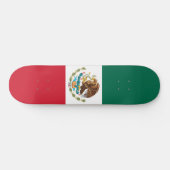 Mexiko-Flagge, Bandera de Mexikos Skateboard (Horizontal)