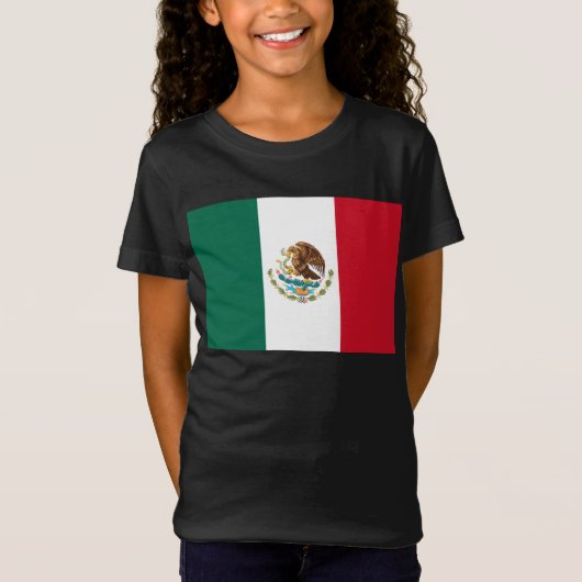 Mexiko-Flagge, Bandera de Mexikos T-Shirt (Vorderseite)