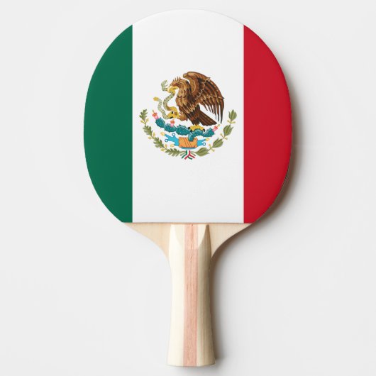 Mexiko-Flagge, Bandera de Mexikos Tischtennis Schläger (Vorderseite)