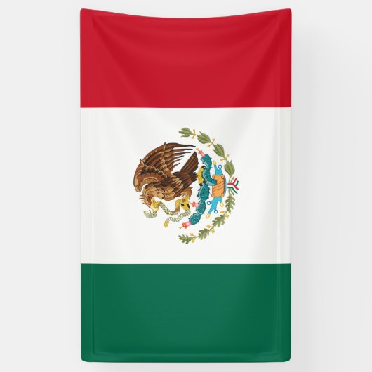 Mexiko-Flagge Banner (Vertikal)