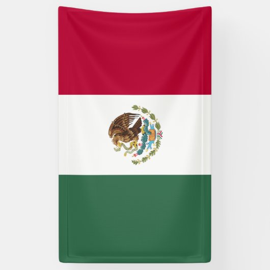 Mexiko-Flagge Banner (Vertikal)