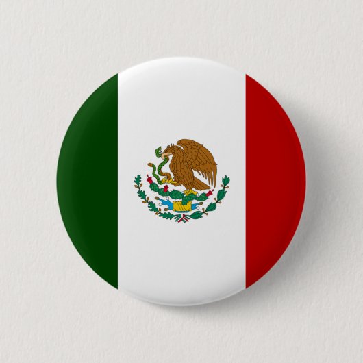 Mexiko-Flagge Button (Vorderseite)