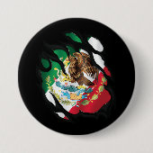 Mexiko-Flagge Button (Vorderseite)