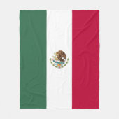Mexiko-Flagge Fleecedecke (Vorderseite)
