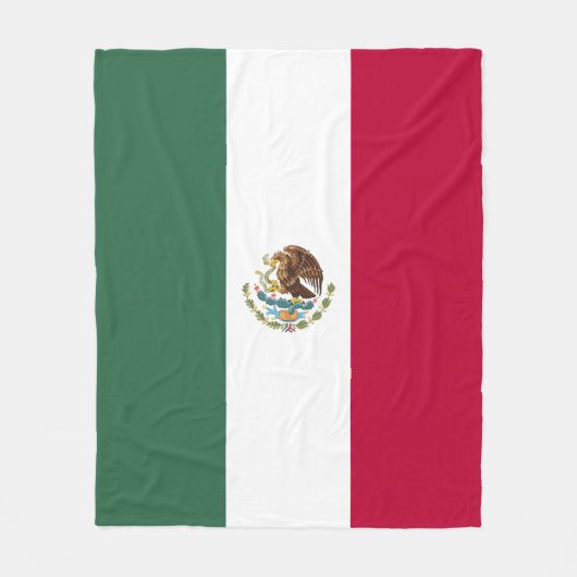 Mexiko-Flagge Fleecedecke (Vorderseite)