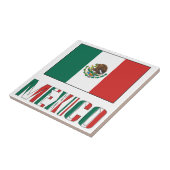 Mexiko-Flagge Fliese (Seite)