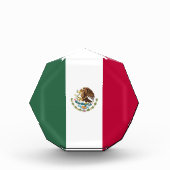 Mexiko-Flagge Fotoblock (Vorderseite)