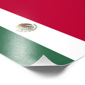 Mexiko-Flagge Fotodruck (Ecke)