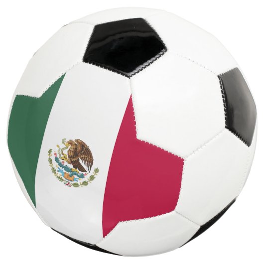 Mexiko-Flagge Fußball (Dreiviertel)