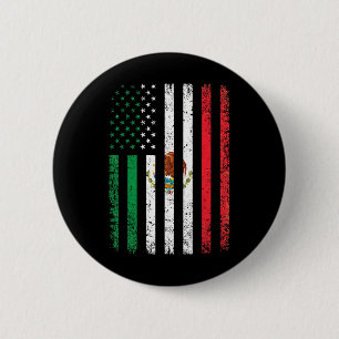 Mexiko-Flagge Geschenk 4. Juli USA Amerikanisch Me Button