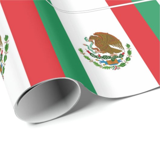 Mexiko-Flagge Geschenkpapier (Rolleneckpunkt)