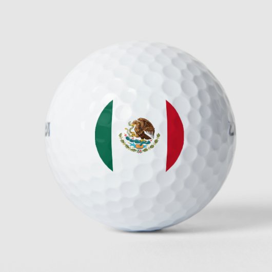 Mexiko-Flagge Golfball (Vorderseite)