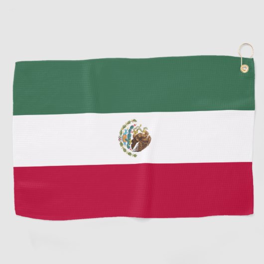 Mexiko-Flagge Golfhandtuch (Horizontal)