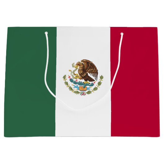 Mexiko-Flagge Große Geschenktüte (Vorderseite)