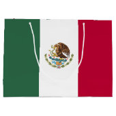 Mexiko-Flagge Große Geschenktüte (Rückseite)