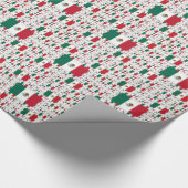 Mexiko-Flagge in mehreren farbenfrohen Schichten Geschenkpapier (Ecke)