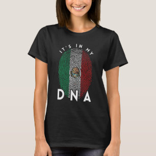 Mexiko-Flagge in meinem DNA-Proud mexikanische Fin T-Shirt