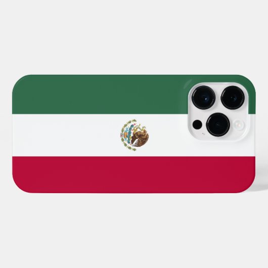 Mexiko-Flagge iPhone Hülle (Rückseite (Horizontal))