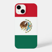 Mexiko-Flagge iPhone Hülle (Rückseite)
