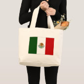 Mexiko-Flagge Jumbo Stoffbeutel (Vorderseite (Produkt))