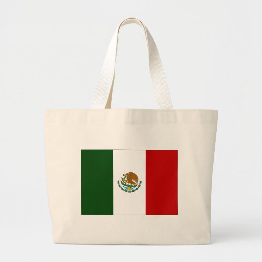 Mexiko-Flagge Jumbo Stoffbeutel (Vorne)